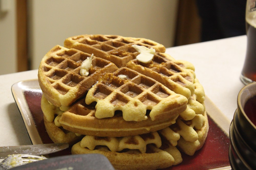 Cornbread Waffles (yummy!)